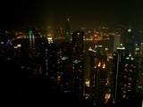Hong Kong's Luminous Metropolis Shimmering in the Night