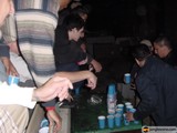 A Game of Beer Pong on the Lawn