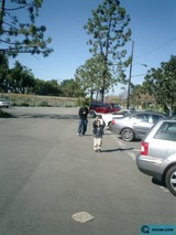 Walking through the Parking Lot