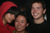 Happy couple and friend