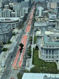 Red-lined street in the heart of San Francisco