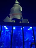 Blue-Lit Space Shuttle at Empire Polo Club