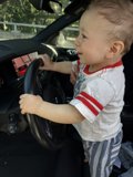 Young Driver in Action