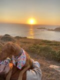 Sunset Bliss with My Furry Bestie