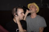 Musical Duo in Headphones