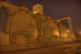 Illuminated Industrial Fortress
