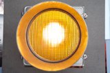 Bright Yellow Traffic Light