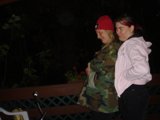 Military Women under the Night Sky
