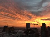 Sunset Over the Urban Skyline