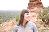 Smiling Woman at Sedona Red Rock Overlook