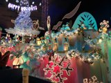 Eloise Wilkin among the Festive Lighting at Disneyland
