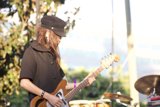Solo Performance: Woman Playing the Guitar