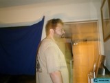Standing in Front of Blue