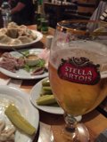 Stella Artois and Khinkali