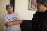Blue Shirt and Baseball Cap