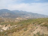 Mountain and Desert View from a Hilltop