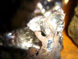 Sparkling Mineral Rock with Silver Accents