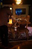Man and Greyhound Enjoying a Quiet Afternoon Inside