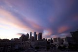 Metropolis Sunset: Los Angeles Cityscape