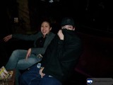 Covered Faces and Cozy Couch
