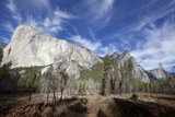 Serene Yosemite Valley: A Panoramic View from the Peak