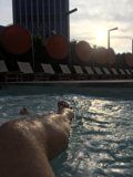 Soaking in the City Skyline