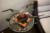 Drone on Plywood Table