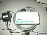 Vintage White Electronic Device with Adapter