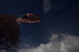 Proudly waving on a cloudy day