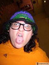 Tongue out and Hat on!