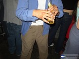 Man enjoying a cold beer at the club