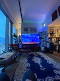 Modern Living Room with State-of-the-Art Entertainment