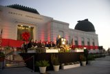 Antonio Villaraigosa and Adam Schiff in front of the Griffith Observatory