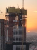 Towering Skyline Under the Sunset Glow