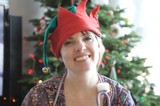Smiling Nurse Elf on Christmas Day 2010