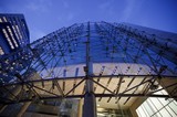 Modern Glass Architecture at Twilight in London