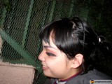 Black Haired Woman with Earrings