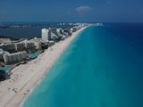 A Bird's Eye View of Cancun Coastline