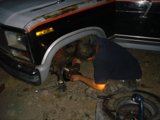 Working on an Alloy Wheel
