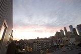 Cityscape at Sunset from High Rise Building