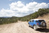 Offroading Adventure in a Blue SUV