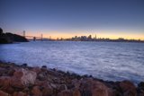 Golden and Bay Bridges at Sunset