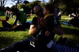 Father and Child Bonding Time at SF Zoo