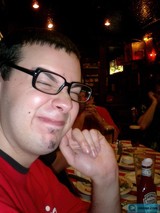 Dave B Enjoying a Glass of Beer