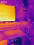 Thermal Imaging View of Industrial Kitchen Equipment