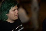 Green Hair, Happy Smile
