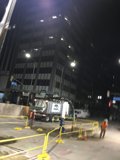 Nighttime Road Construction Work in Los Angeles