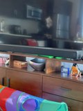 Colorful Blanket TV Stand