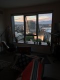 City View from a Penthouse Living Room