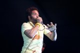 Solo Performance under the Electrical Glow